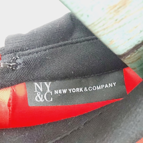 New York & Co Red Retro Shift Dress Size Lg NWT - Picture 9 of 9